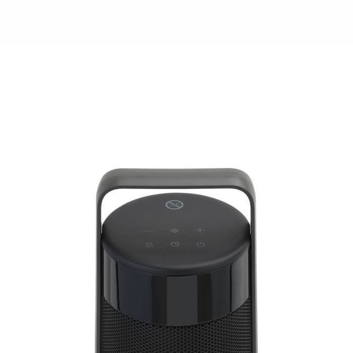 Radiateur soufflant oscillant - Céramique - OCEANIC - 2000 W - Télécommande - Noir