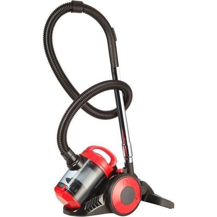 OCEANIC VC10RBAX2 Aspirateur traÓneau sans sac - 700W - 80dB - A - Rouge