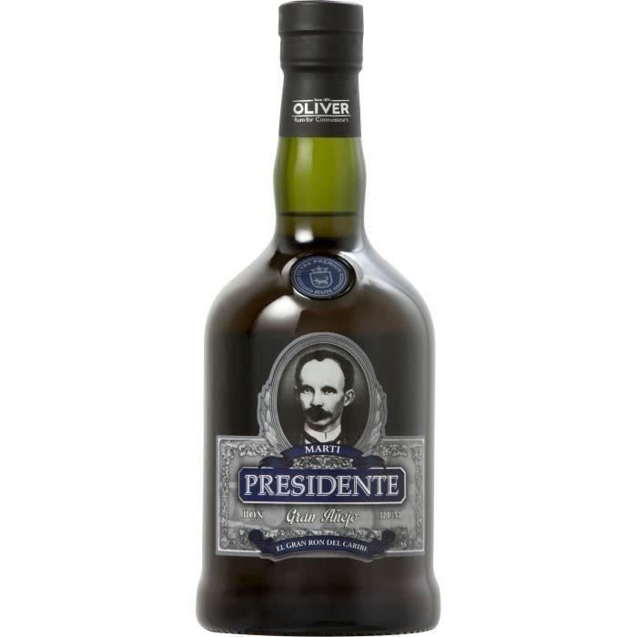 Rhum Presidente Marti Ańejo - Rhum vieux - République Dominicaine - 40%vol - 70cl