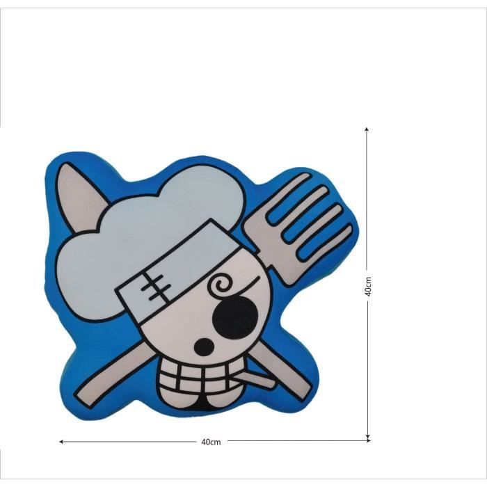 Coussin 3D - ONE PIECE - Skull Sanji - Microfibre - 40 cm
