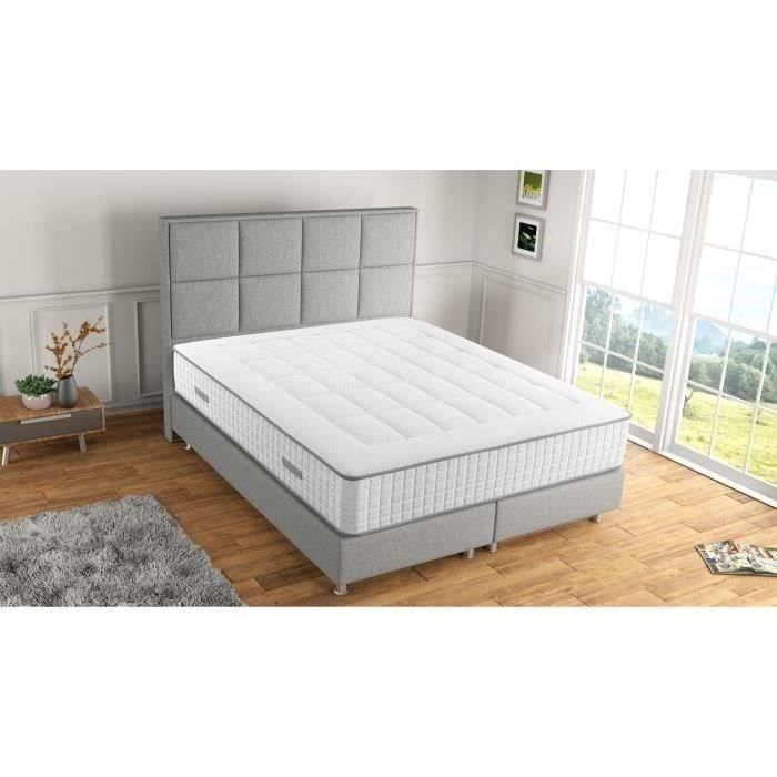 OPTIMA - Matelas - 160 x 200 cm - Epaisseur 29 cm - Ressorts ensachÈs - 7 zones - RÈversible