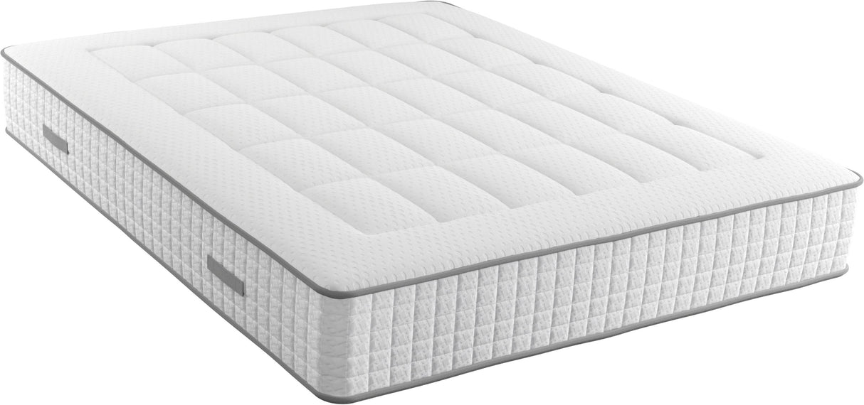 MODAMS GeoFlex 180 x 200 - 720 Ressorts ensachés - Mousse PU 24kg/m² - 7 zones - Respirant - Déhoussable - Réversible - Ep. 29 cm