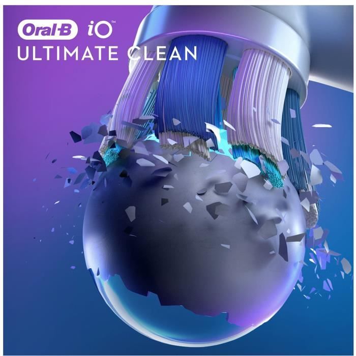 Tetes de brosse Oral-B iO Ultimate Clean - Pack X2 - …limination de la plaque dentaire a 100% des le jour 1