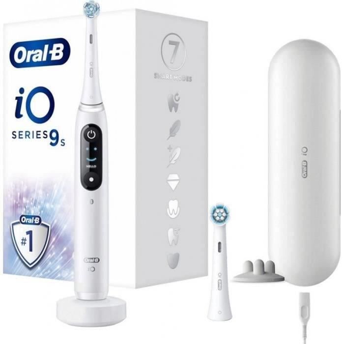 Brosse a Dents …lectrique Oral-B iO 9N - Blanc - Oscillatoire - 2 Brossettes, 1 …tui De Voyage Chargeur