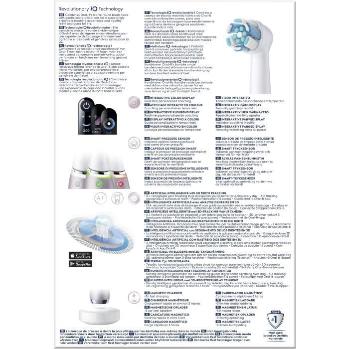 Brosses a dents - ORAL-B - iO9s Series - Rose Quartz (+1 refills) - Electrique