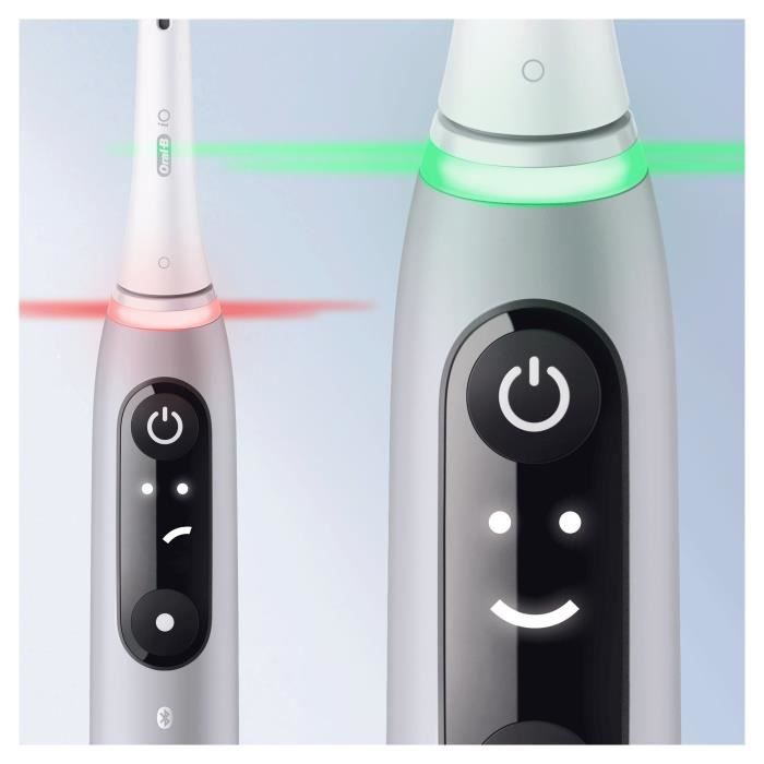 Oral-B iO 6S Brosse a Dents …lectrique connectÈe Bluetooth Grise, 2 Brossettes, 1 …tui De Voyage
