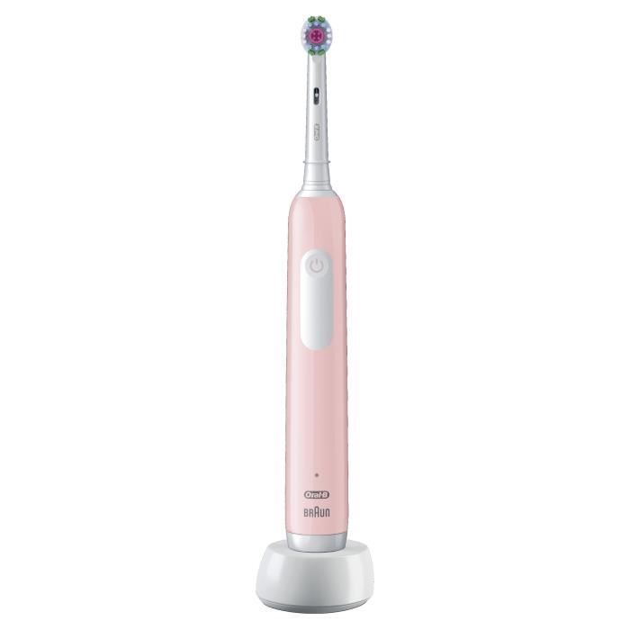 Brosse a dents Èlectrique ORAL-B Pro 1 - rose - sans fil - 1 brossette incluse