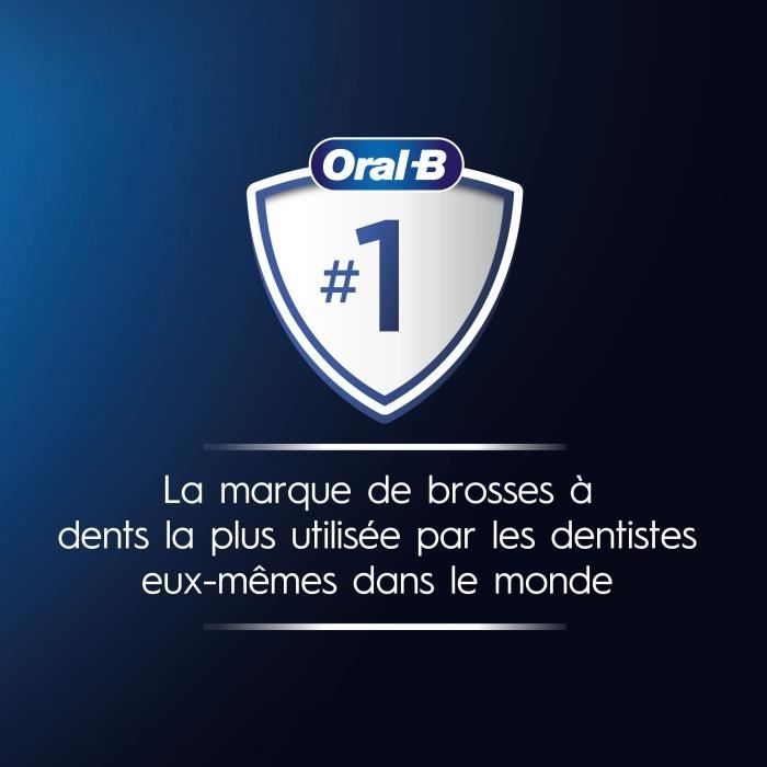 Brosse a dents Èlectrique ORAL-B Pro 1 - rose - sans fil - 1 brossette incluse