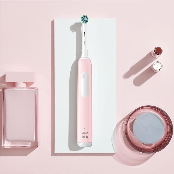 Brosse a dents Èlectrique ORAL-B Pro 1 - rose - sans fil - 1 brossette incluse