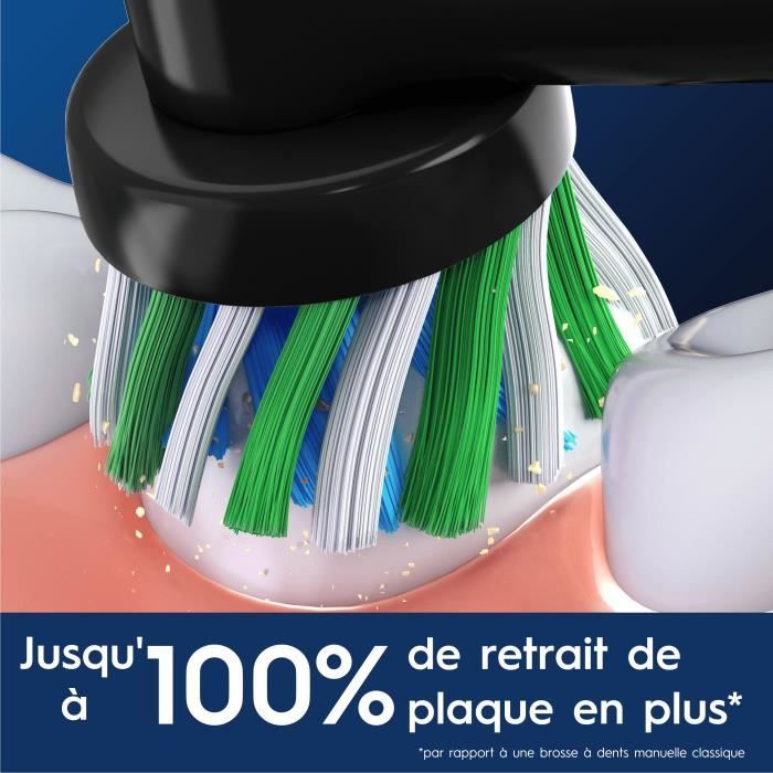 Brossette ORAL-B - Cross Action - pour brosse a dent Èlectrique - pack de 4