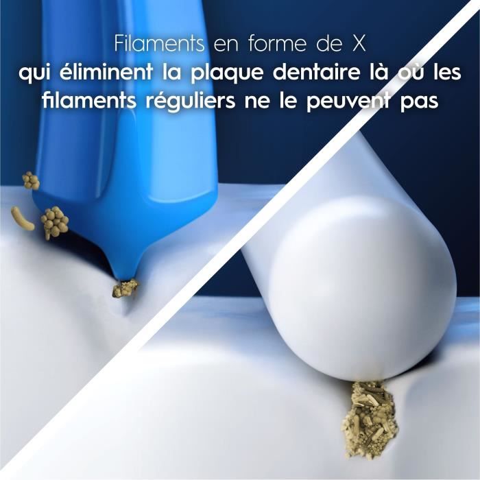 Brossette ORAL-B - Cross Action - pour brosse a dent Èlectrique - pack de 4