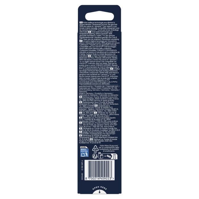 Recharges de brosse a dents - ORAL B - iO - x4 Soin Doux Blanc