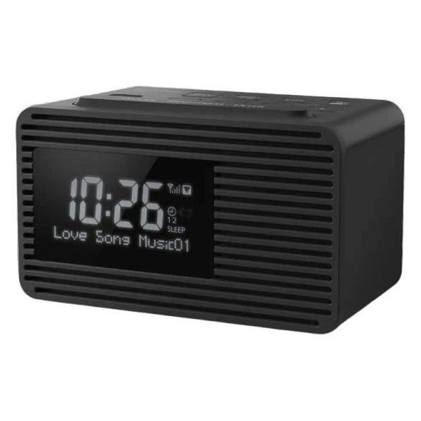 Radio réveil - PANASONIC - RC-D8EG-K - DAB+ - Snooze - Noir