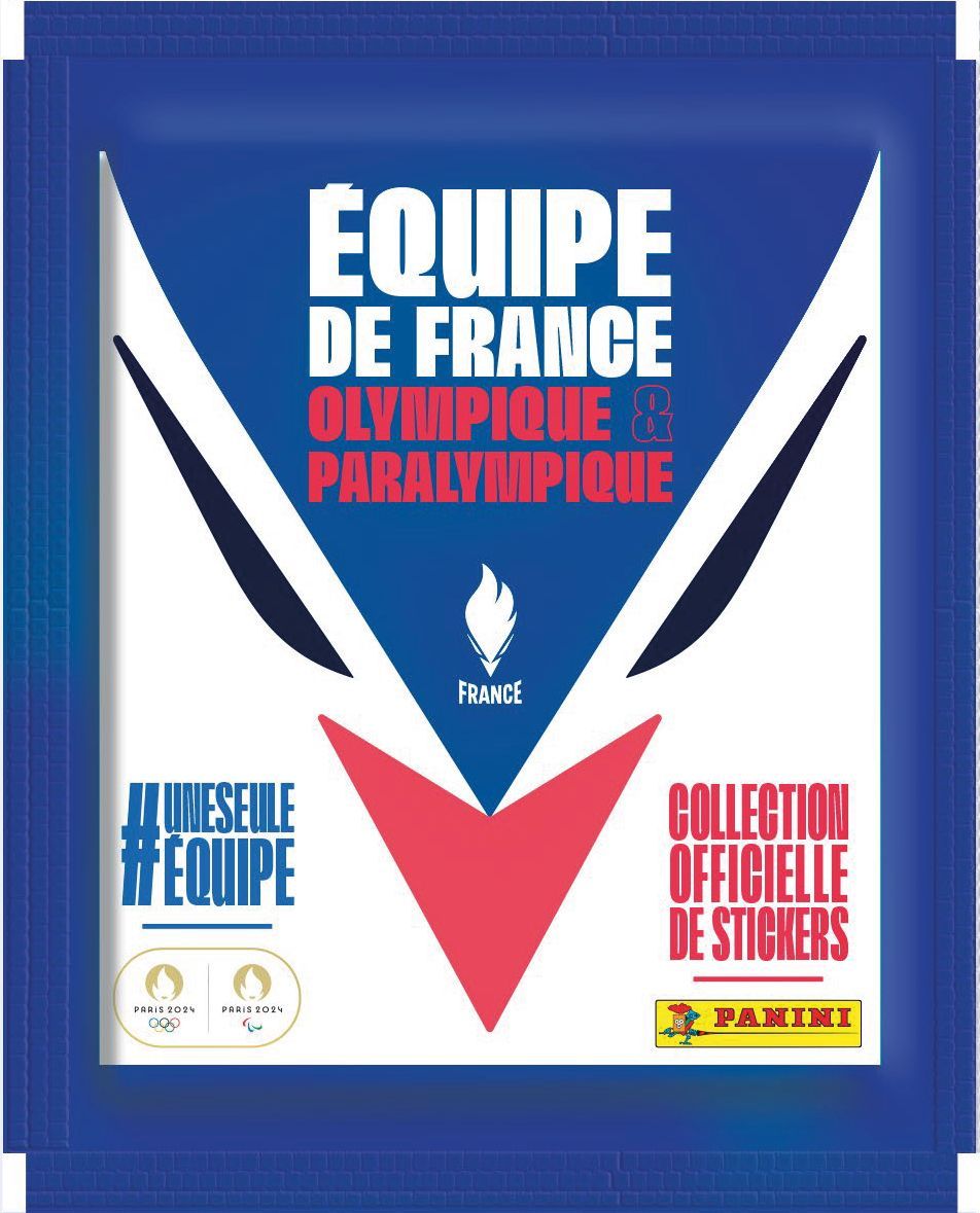 PANINI JO 2024 Equipe de France, Coffret premium Album de stickers, album + 20 pochettes + 3 offertes