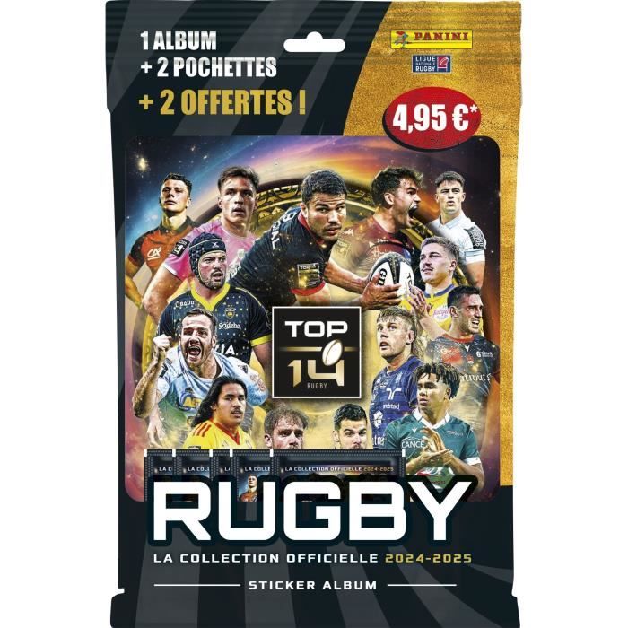 Starter Pack - PANINI - Rugby Top 14 2024-2025 - Album - 2 pochettes - 2 offertes