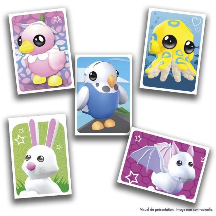 Pack de démarrage - PANINI - Adopt Me! Roblox - Album + 2 pochettes - 1 carte édition limitée - 10 stickers