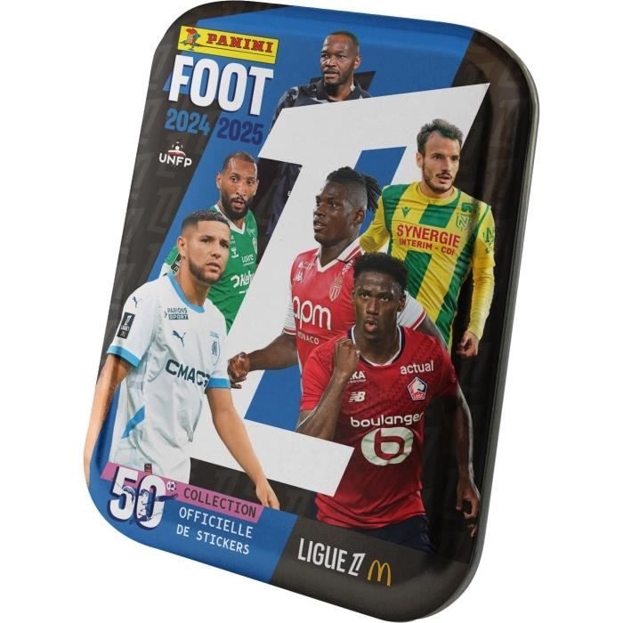 Boîte métal - PANINI - Foot Ligue 1 2024-2025 - McDonald's - 12 pochettes - 84 stickers
