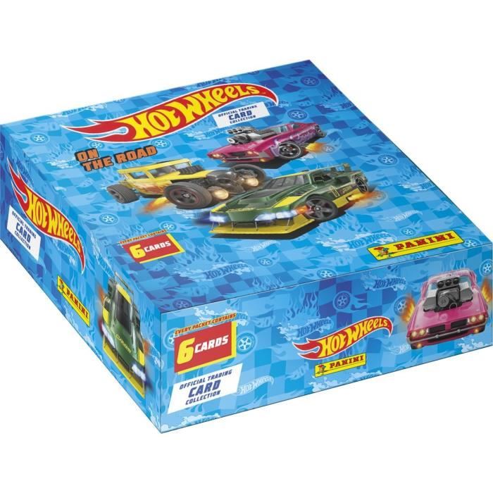 Boîte de Stickers - PANINI - Hot Wheels TC - 24 pochettes - 1 carte édition limitée - 144 stickers