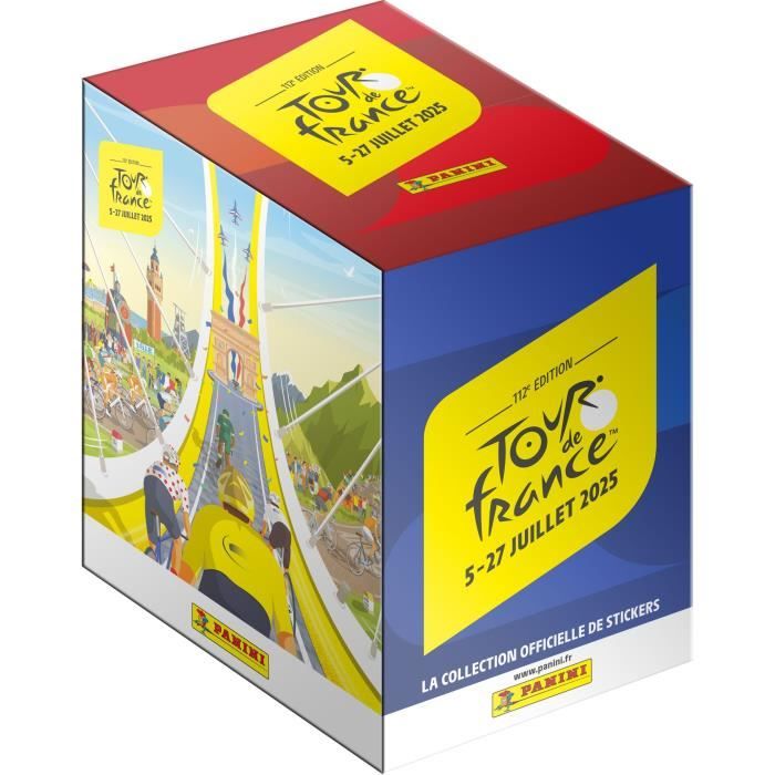 Boîte - PANINI - TOUR DE FRANCE 2025 - 36 pochettes - 180 stickers
