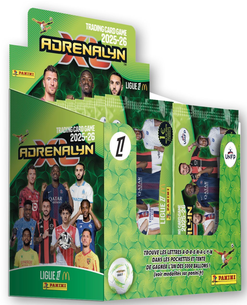 Boîte de 50 pochettes - PANINI - TCG ADRENALYN LIGUE 1 Mc Donald's 2025/26 - 300 cartes