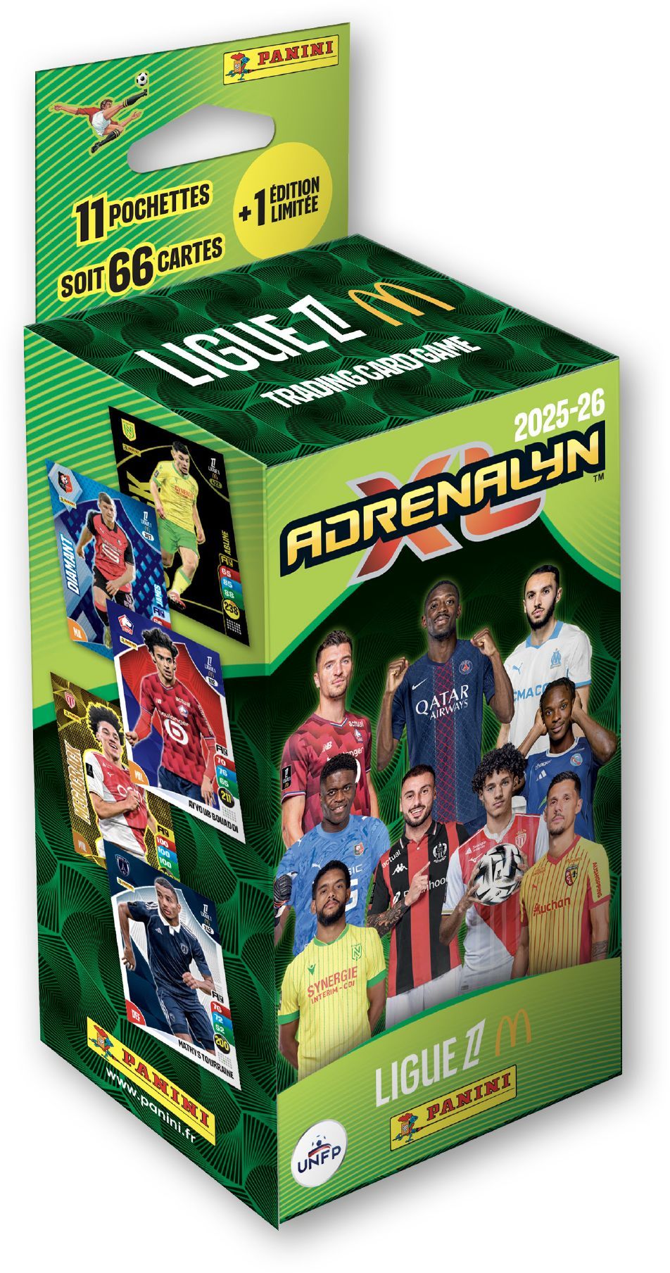 Blister - PANINI - TCG ADRENALYN LIGUE 1 Mc Donald's 2025/26 - 11 pochettes - 66 cartes