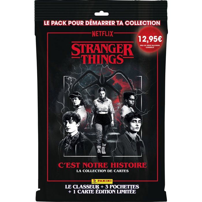 Starter pack - PANINI - Stranger Things - Classeur - 3 pochettes - 1 carte édition limitée