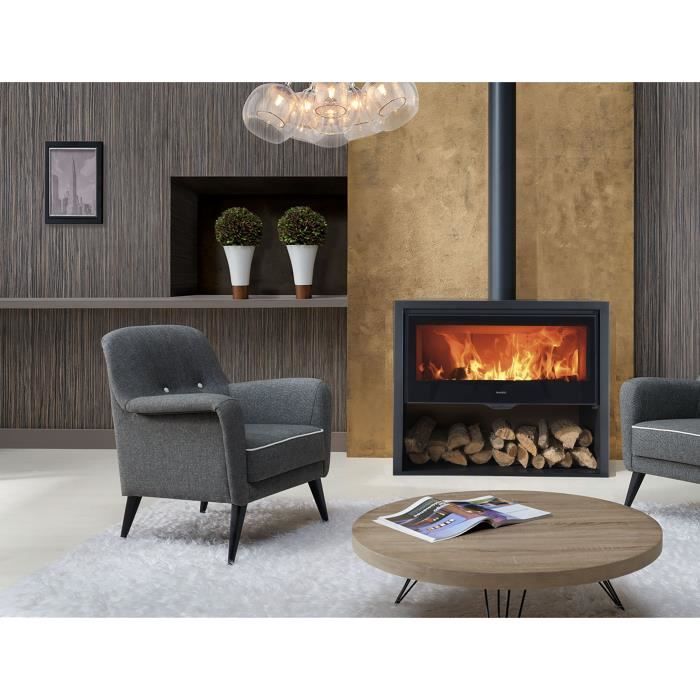 Poele a bois - PANADERO - Chopin 3V Ecodesign - 8,2 kw - B˚ches 80 cm