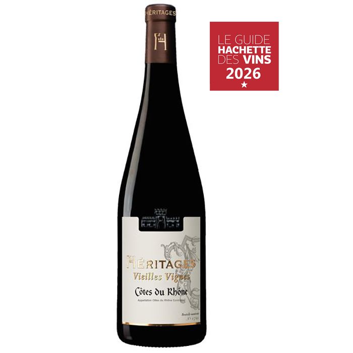Héritages Vieilles vignes 2025 Côtes du Rhône - Vin rouge de la Vallée du Rhône