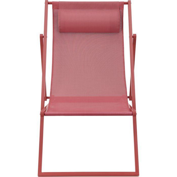 Chilienne PAROS - Structure en acier - L 63 x P 104 x H 85 cm - Terracotta