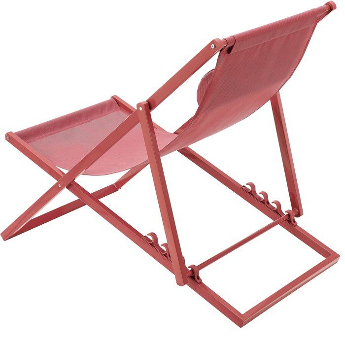 Chilienne PAROS - Structure en acier - L 63 x P 104 x H 85 cm - Terracotta