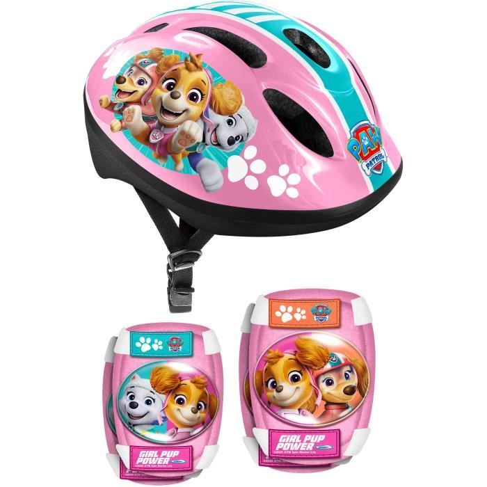 Protections roller - PAT'PATROUILLE - Casque / CoudiŤres / GenouillŤres - Rose