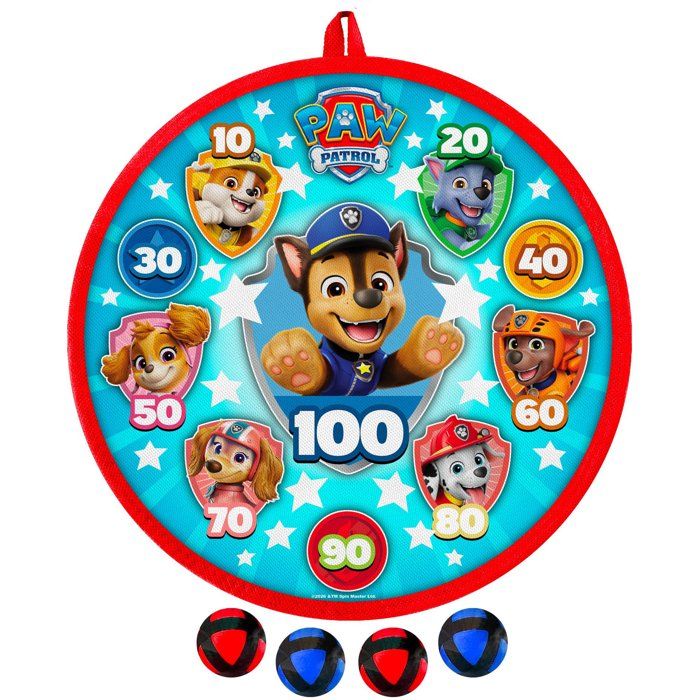 Cible et balles fléchettes - PAT'PATROUILLE - Scratch - 28 cm