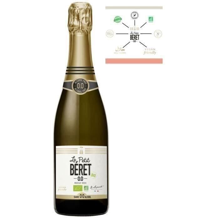 Le Petit Béret Muscat doux pétillant sans alcool Bio 0.0%