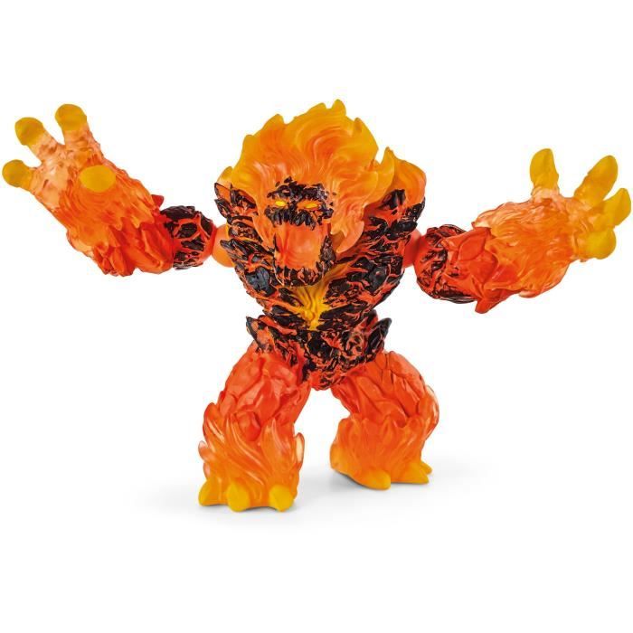 Démon de Lave, Figurine mythique avec bras et mâchoire mobiles, Jouet durable Schleich 70145 Eldrador