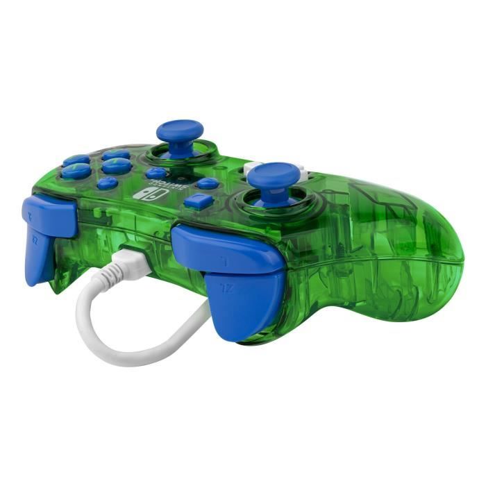 Manette de jeu - Nintendo Switch - Luigi Rock Candy - Filaire - PDP - Vert