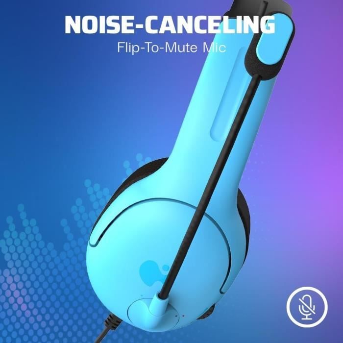 Casque Filaire - Airlite - Neptune Blue - Compatible PS4/PS5 - Microphone Boom - Arceau Circum-aural