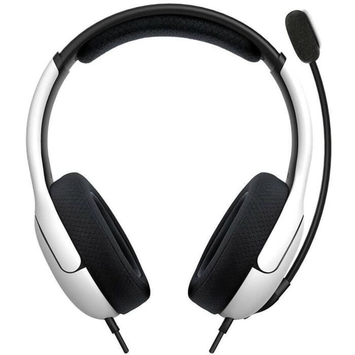 PDP - Casque gaming filaire LVL40 pour PS4 et PS5 - Blanc