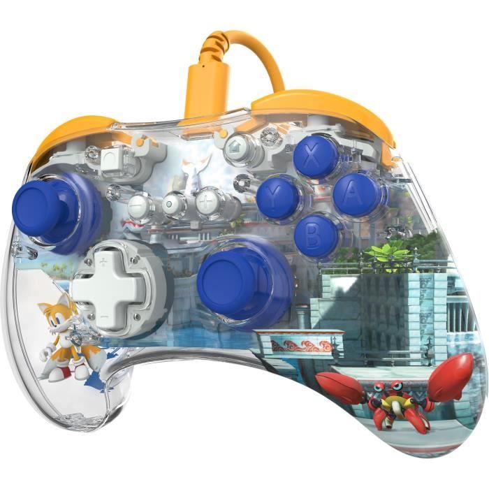 Manette filaire pour Nintendo Switch™ - PDP - Realmz Tails - Éclairage LED