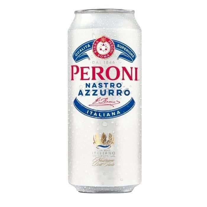 Biere Peroni Nastro Azzurro - Canettes 24 x 50 cl - 5°