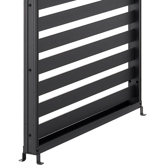 Persienne aluminium pour pergola - GAYA - Compatible PERGOLAGAYA - Gris - 229 x 93 cm