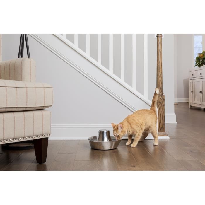 Fontaine pour Animaux - PETSAFE - SEASIDE - Inoxydable - 1,8 L - Silencieuse - Eau filtrée