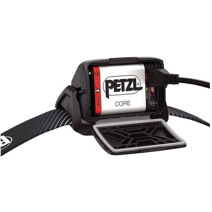 Lampe frontale - PETZL - ACTIK CORE - 600 lumens - Rechargeable USB - Gris