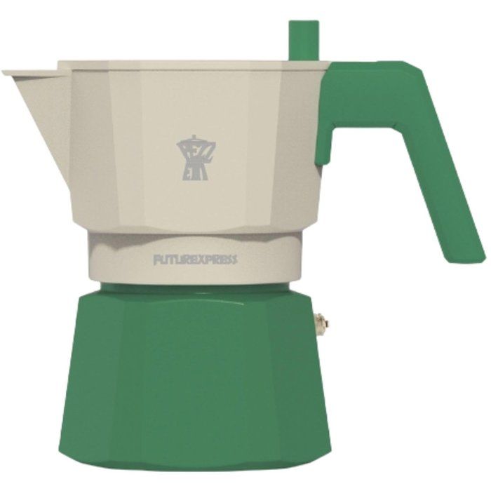 Cafetiere italienne - PEZZETTI - FUTUREXPRESS - Aluminium - 6 tasses - Vert
