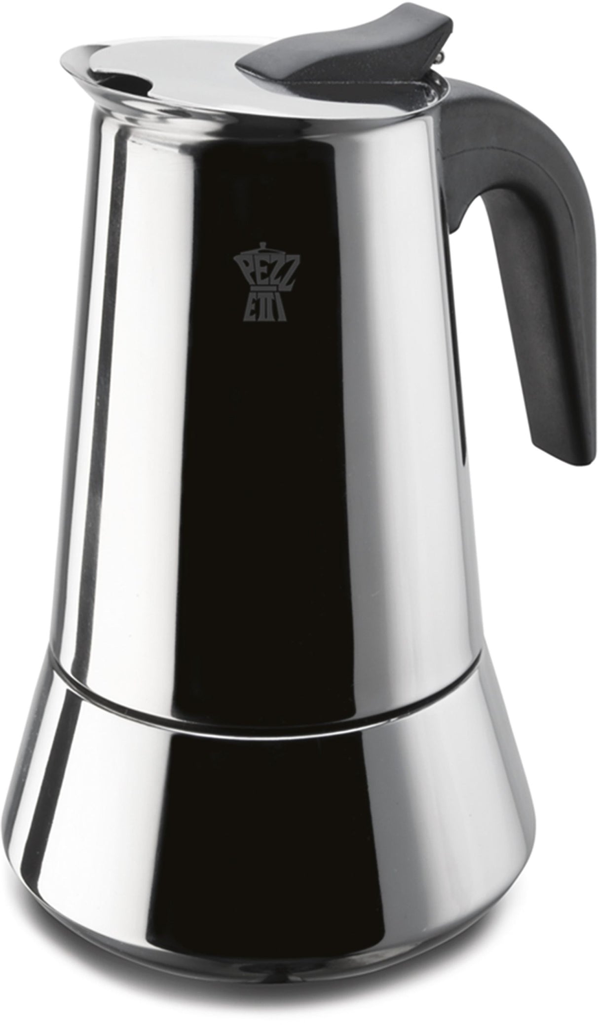 Cafetiere italienne - PEZZETTI - STEELEXPRESS - Acier inoxydable - 10 tasses - Tous feux dont induction - Argent