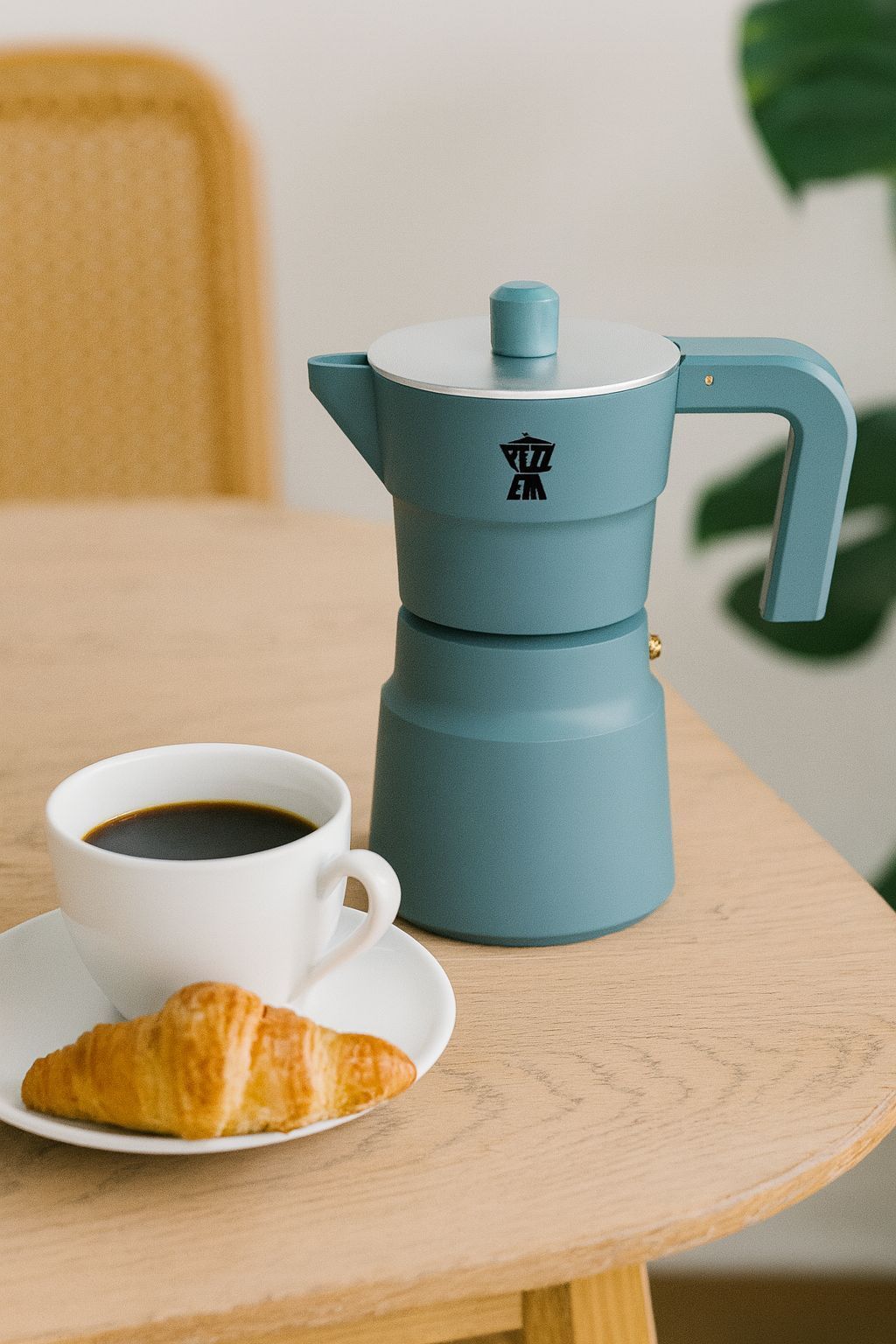 Cafetiere italienne - PEZZETTI - SOLIDEXPRESS - Aluminium - 3 tasses - Vert