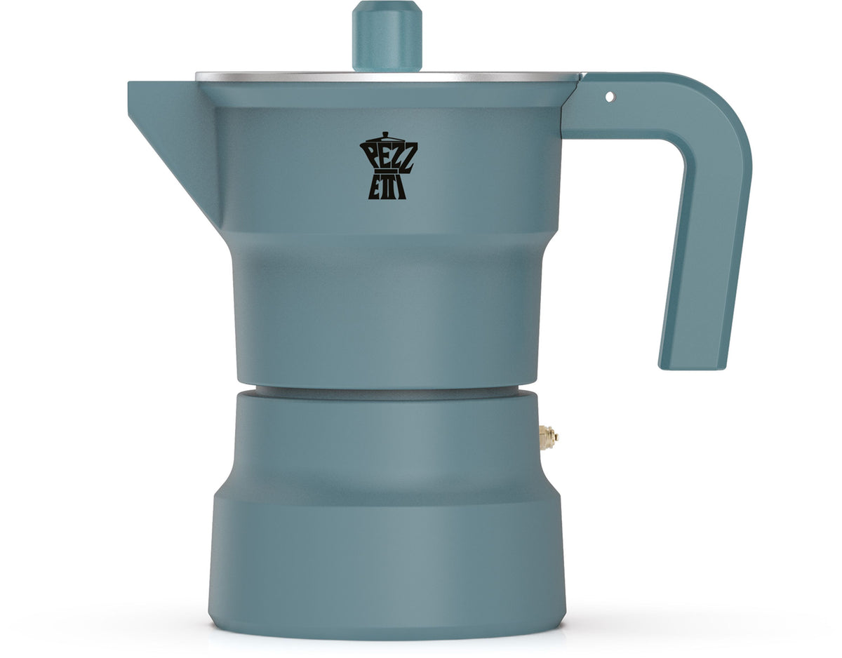 Cafetiere italienne - PEZZETTI - SOLIDEXPRESS - Aluminium - 3 tasses - Vert