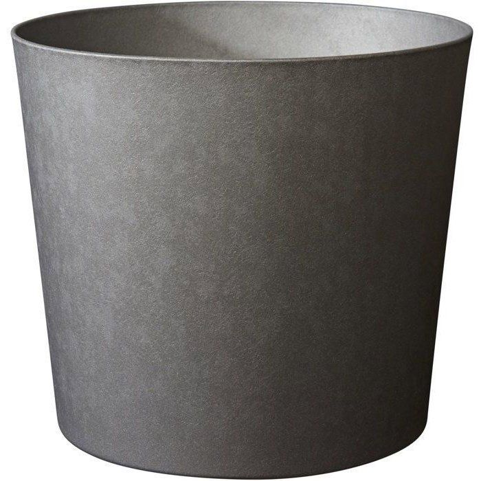 Pot de fleurs Conique Ř 60 cm - EDA - Element - 100 L - Intérieur / Extérieur - Ř 57,5 x H. 48,2 cm - Gris Anthracite