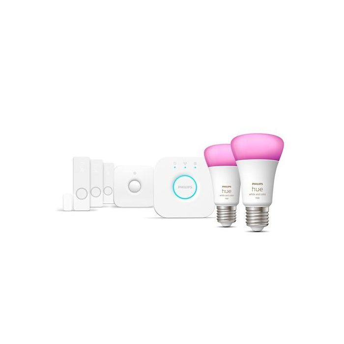 Kit de démarrage - Philips Hue - Secure - WCA détecteurs - Ampoules E27