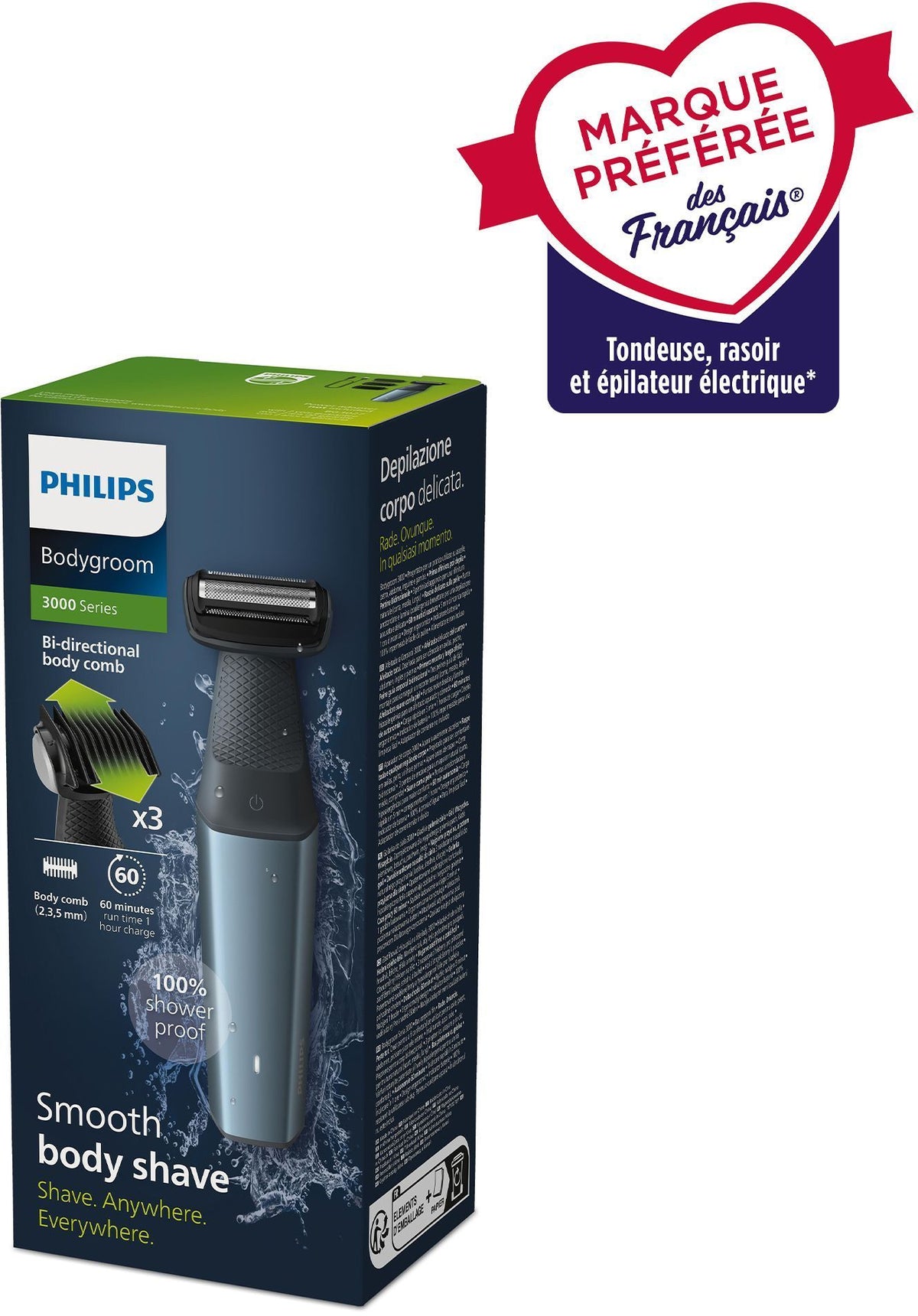 Tondeuse homme Philips BG3027 05 Tondeuse Corps BLEU GRIS