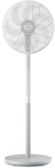 Ventilateur sur Pied - PHILIPS - CX2550/00 - Hauteur réglable 82-125 cm - Ultra silencieux - Blanc